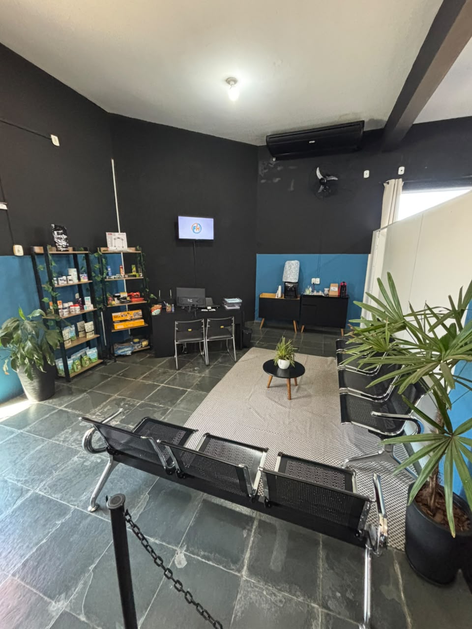 Recepção da Clínica FH, ambiente acolhedor e profissional